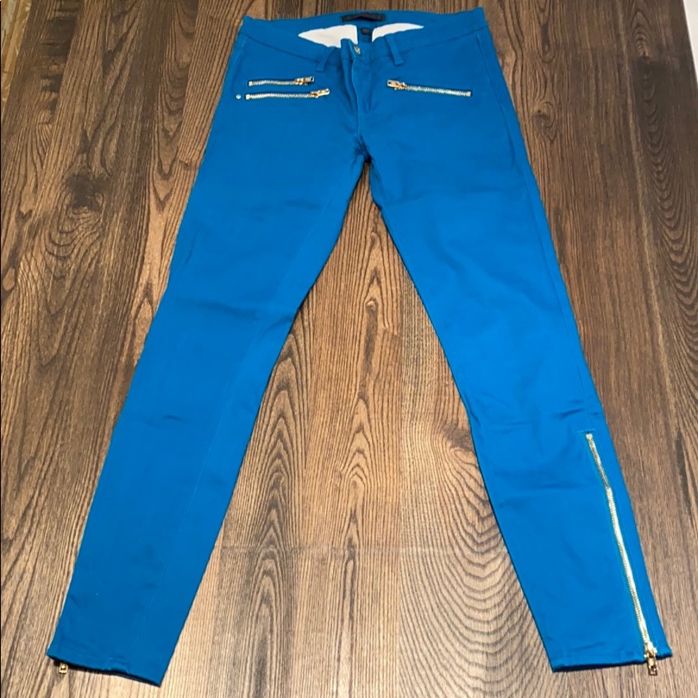JUICY COUTURE Vintage Y2K teal Moto pants size 27